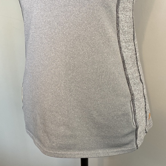 Lucy Athletic Razor Back Adjustable Bra Workout Grey Tank Top - Picture 3 of 5